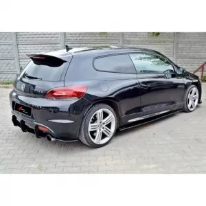 image-4-Scirocco R Max hátsó diffúzor splitter matt fekete ABS műanyag / 2008-2017