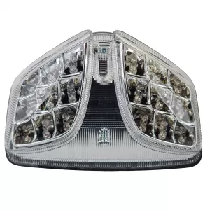 Motorcycle LED tail light rear light chrome clear lens for Suzuki GSX-R 600/750/1000