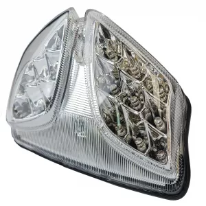 Motorcycle LED tail light rear light chrome clear lens for Suzuki GSX-R 600/750/1000