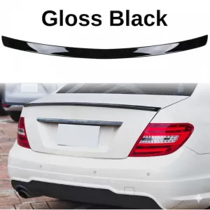 image-38-W204 AMG Style hátsó csomagtér spoiler zongoralakk fekete ABS / 2007-2014