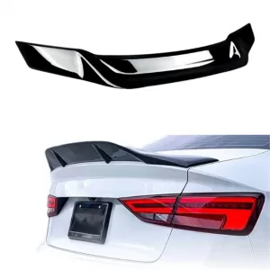 image-39-Audi A3 8V Sedan R Style csomagtartó spoiler zongoralakk fekete ABS / 2012-2019