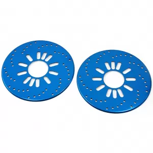 Stainless steel brake disc dummies blue for Smart 450 451 453 Coupe Cabrio 98-21