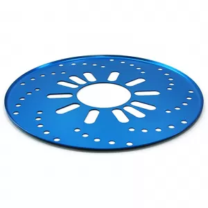 Stainless steel brake disc dummies blue for Smart 450 451 453 Coupe Cabrio 98-21