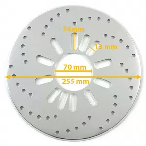 Stainless steel brake disc dummies blue for Smart 450 451 453 Coupe Cabrio 98-21