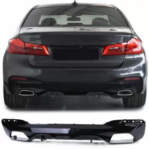 image-8-Performance fényes fekete diffúzor BMW 5-ös G30 G31 16- 520 525 530 540 modellekhez