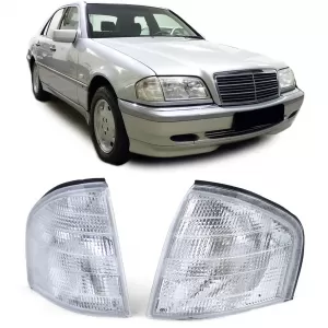 Indicator white pair for Mercedes C-Class W202 Sedan S202 Estate T-Model 93-01