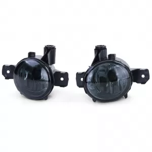 Clear glass fog lights black smoke suitable for BMW E81 E87 X3 E83 X5 E70