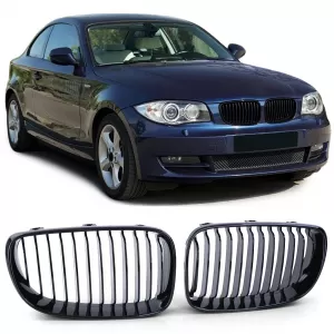 Sport front grille gloss black for 1 Series BMW E81 E82 E87 E88 from 2007