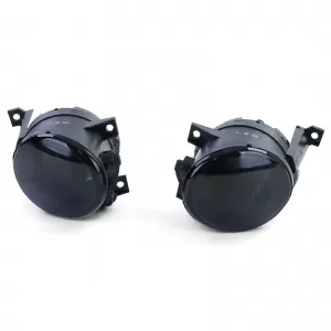 Clear glass fog lights black smoke for VW Caddy Tiguan Touran EOS Polo 6R