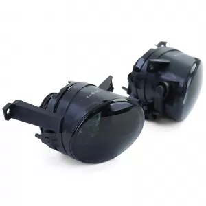 Clear glass fog lights black smoke for VW Caddy Tiguan Touran EOS Polo 6R