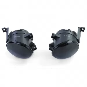 Clear glass fog lights black smoke for VW Caddy Tiguan Touran EOS Polo 6R