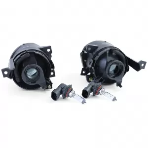 Clear glass fog lights black smoke for VW Caddy Tiguan Touran EOS Polo 6R
