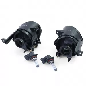 Clear glass fog lights black smoke for VW Caddy Tiguan Touran EOS Polo 6R