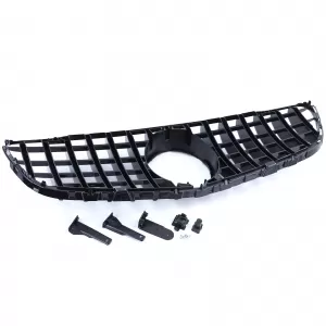 Paraurti anteriore sportivo con griglia adatto per Mercedes GLC SUV X253 15-19-image-6264119