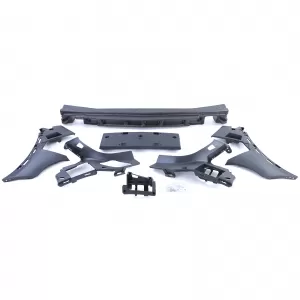 Paraurti anteriore sportivo con griglia adatto per Mercedes GLC SUV X253 15-19-image-6264120