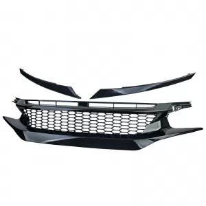 Honeycomb Clean Radiator Grille TR Performance Gloss for Honda Civic X FC FK 2016-2020