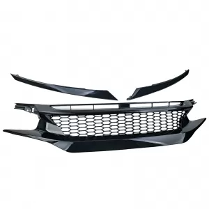 Honeycomb Clean Radiator Grille TR Performance Gloss for Honda Civic X FC FK 2016-2020