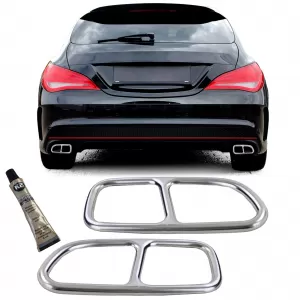 image-73-Kipufogóvég króm 4-csöves megjelenés Mercedes CLA C117 X117 13-16