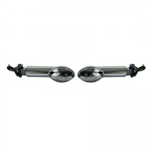 Universal Motorcycle Halogen Indicator Set CATEYE 40mm Chrome with E-Mark