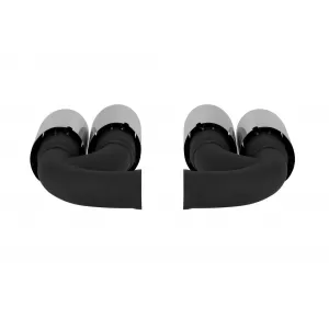 Chrome exhaust tips 958 style suitable for Porsche Cayenne 2010-2014