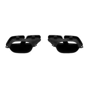 Diffusore Design Tipo A con terminali cromati adatto per paraurti posteriore per Mercedes GLS X166 2015-2019 -oo--oo--image-6264386