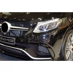 Griglia cromata/grigia adatta per paraurti 63 A Design su Mercedes GLE SUV W166, GLE Coupe C292 2015-2019 con apertura per telecamera-image-6264595