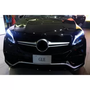 Griglia cromata/grigia adatta per paraurti 63 A Design su Mercedes GLE SUV W166, GLE Coupe C292 2015-2019 con apertura per telecamera-image-6264596