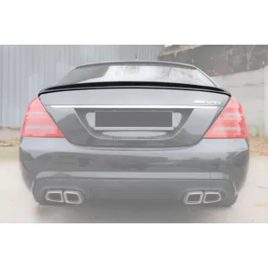 image-2-A Design type trunk spoiler suitable for Mercedes S-Class W221 2005-2011, unpainted