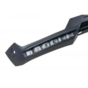 Spoiler di tipo BRABUS con DRL adatto per paraurti anteriore A Design Mercedes G-Class W463 1989-2016, non verniciato-image-6264661