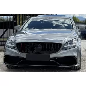 Kit carrozzeria tuning A design 63 tipo adatto per Mercedes CLS C218 2011-2017 con griglia cromata-image-6264918