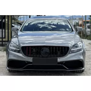 Kit carrozzeria tuning A design 63 tipo adatto per Mercedes CLS C218 2011-2017 con griglia cromata-image-6264919