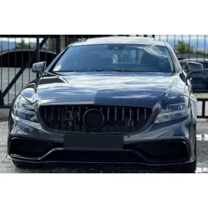 Kit carrozzeria tuning A design 63 tipo adatto per Mercedes CLS C218 2011-2017 con griglia cromata-image-6264926