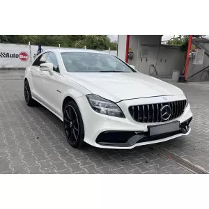 Kit carrozzeria tuning A design 63 tipo adatto per Mercedes CLS C218 2011-2017 con griglia cromata-image-6264934