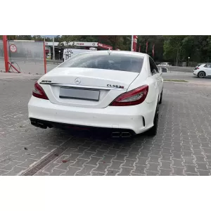 Kit carrozzeria tuning A design 63 tipo adatto per Mercedes CLS C218 2011-2017 con griglia cromata-image-6264935