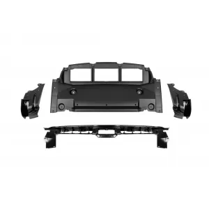 Paraurti anteriore Design A adatto per Mercedes GLE W167, GLE Coupe C167 2018-2023, dopo il 2024 con finiture nere-image-6264951