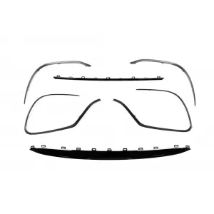 Paraurti anteriore Design A adatto per Mercedes GLE W167, GLE Coupe C167 2018-2023, dopo il 2024 con finiture nere-image-6264953