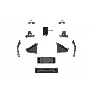 Paraurti anteriore Design A adatto per Mercedes GLE W167, GLE Coupe C167 2018-2023, dopo il 2024 con finiture nere-image-6264954