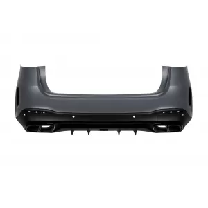 Un pacchetto di design tipo GLE63 adatto per Mercedes GLE SUV W167 2018-2023, dopo il 2024, con finiture nere e terminali neri-image-6264959