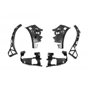 Un pacchetto di design tipo GLE63 adatto per Mercedes GLE SUV W167 2018-2023, dopo il 2024, con finiture nere e terminali neri-image-6264972