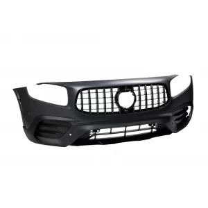 Paraurti anteriore Design A adatto per Mercedes GLB X247 2019-2023, con griglia GT cromata/nera-image-6264977