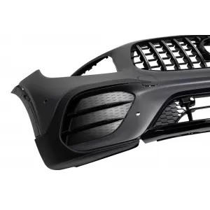 Paraurti anteriore Design A adatto per Mercedes GLB X247 2019-2023, con griglia GT cromata/nera-image-6264978