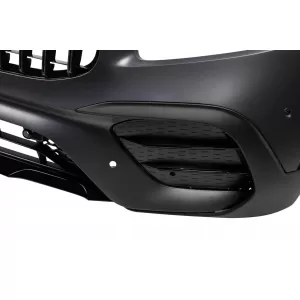 Paraurti anteriore Design A adatto per Mercedes GLB X247 2019-2023, con griglia GT cromata/nera-image-6264979