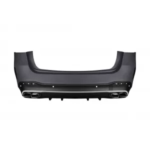 Un pacchetto di design tipo 63 adatto per Mercedes GLE W167 SUV 2018-2023, dopo il 2024 con elementi in cromo e terminali in cromo-image-6265202