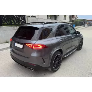 Un pacchetto di design tipo 63 adatto per Mercedes GLE W167 SUV 2018-2023, dopo il 2024 con elementi in cromo e terminali in cromo-image-6265216