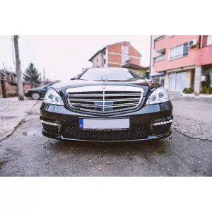 Un pacchetto di design tipo S65 adatto per Mercedes Classe S W221 2006-2013 per passo corto e lungo, senza minigonne laterali-image-6265336