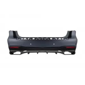 Un pacchetto di design tipo 63 adatto per Mercedes GLS X166 2015-2018 con elementi cromati e terminali di scarico-image-6265409