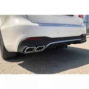 Un pacchetto di design tipo 63 adatto per Mercedes GLS X166 2015-2018 con elementi cromati e terminali di scarico-image-6265426