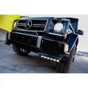 Type B design spoiler Mercedes G-osztály W463 1989-2018 A Design első lökhárító felső részéhez, festetlen-image-6265517