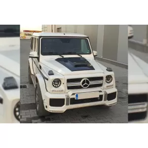 Scoop sul cofano in stile Brabus, adatto per Mercedes G-class W463 1989-2017, nero lucido-image-6265521