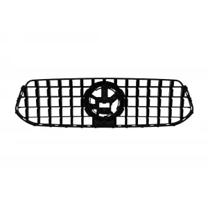 Griglia tipo GT in laccato nero adatta per Mercedes GLE W167, GLE Coupe C167 2019-2022 con apertura per telecamera, per il modello dotato di paraurti anteriore A Design-image-6265556